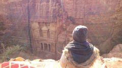 Petra Schatzhaus Jordanien Aussicht